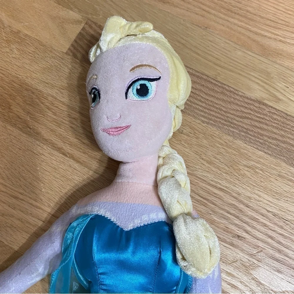 Disney Elsa Large 24” Plush Doll Stuffed Blue Kids Toy Frozen Princess